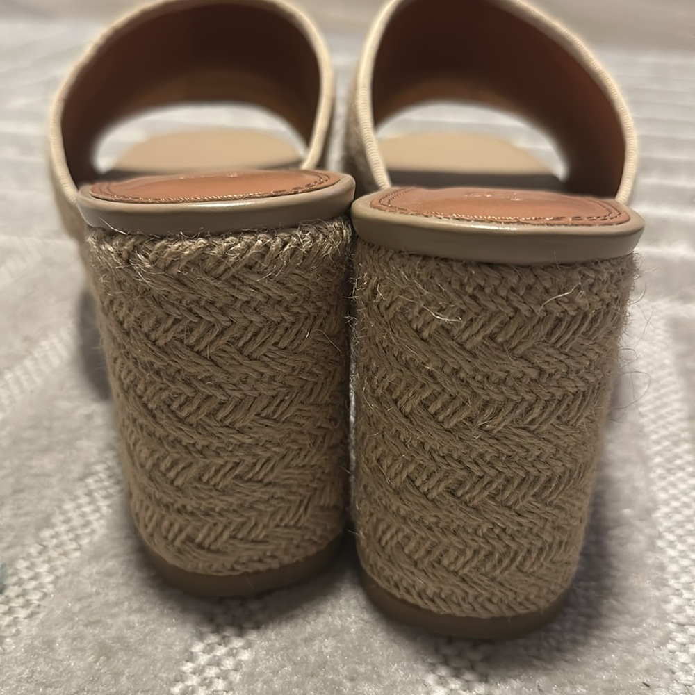 ASOS | Raffia Open Toe Platform Heels (Wide Width) - Picture 9 of 9